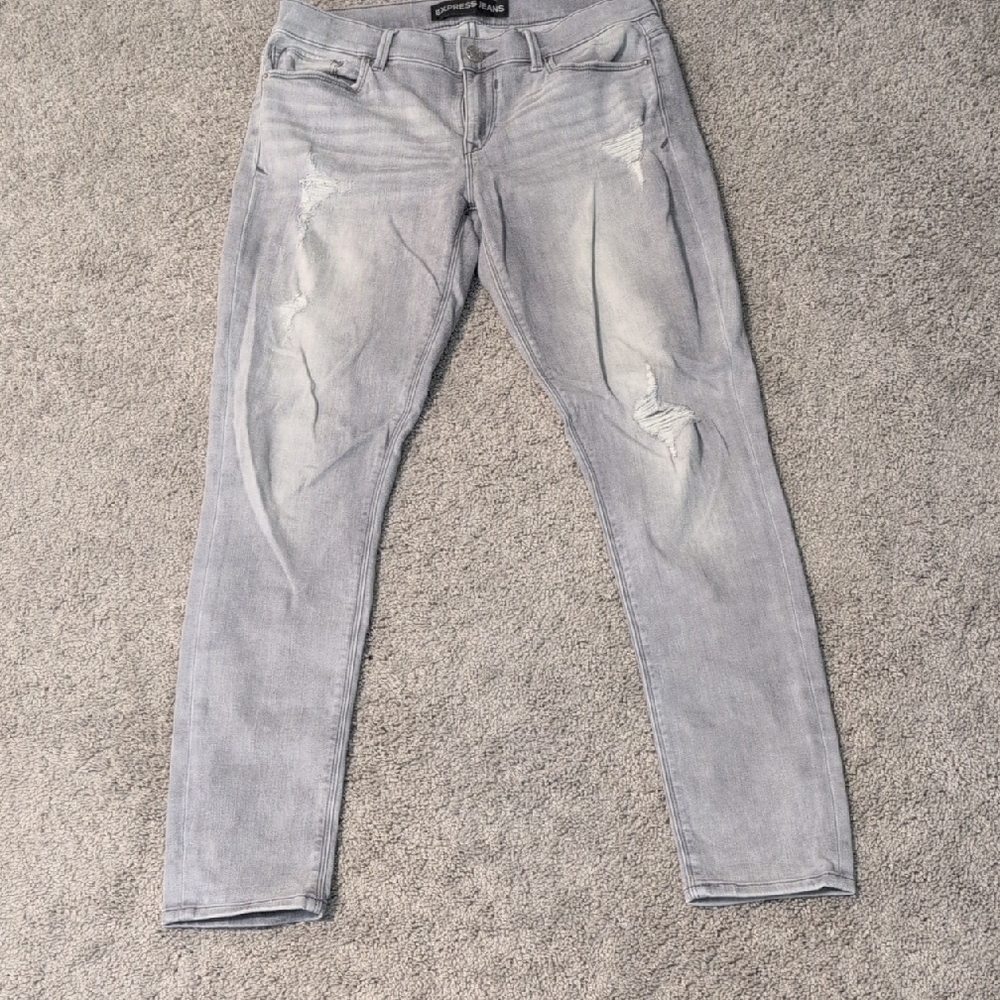 Express Light Gray Jeans